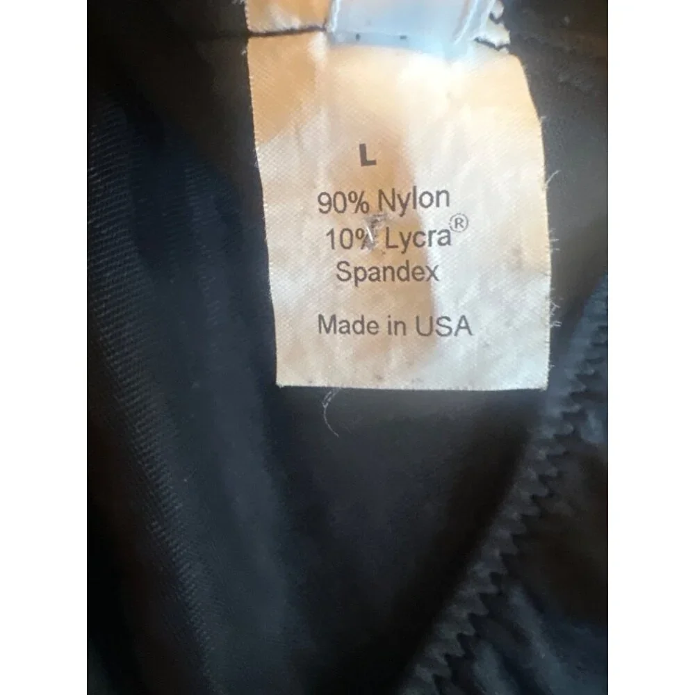 J. Crew Black Halter One Piece Swimsuit Size Large‎ Made in USA